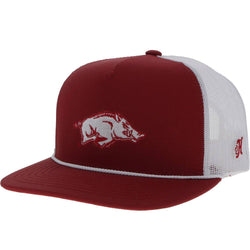 "University of Arkansas" Red/White w/ Razorback Logo Hat