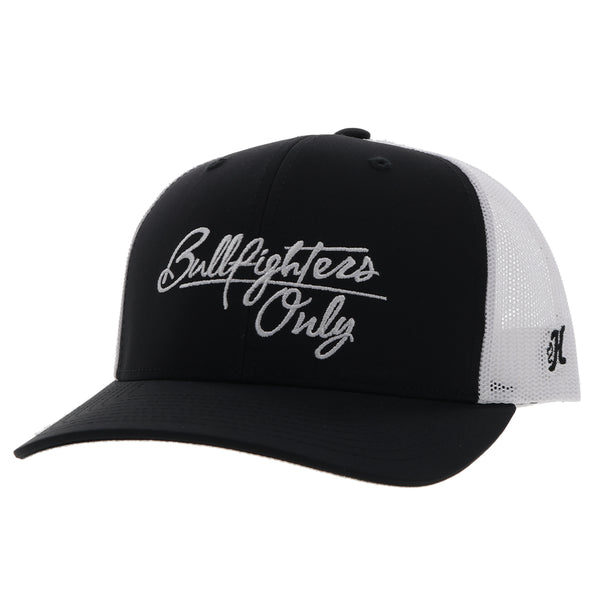 "BFO" black and white with white logo