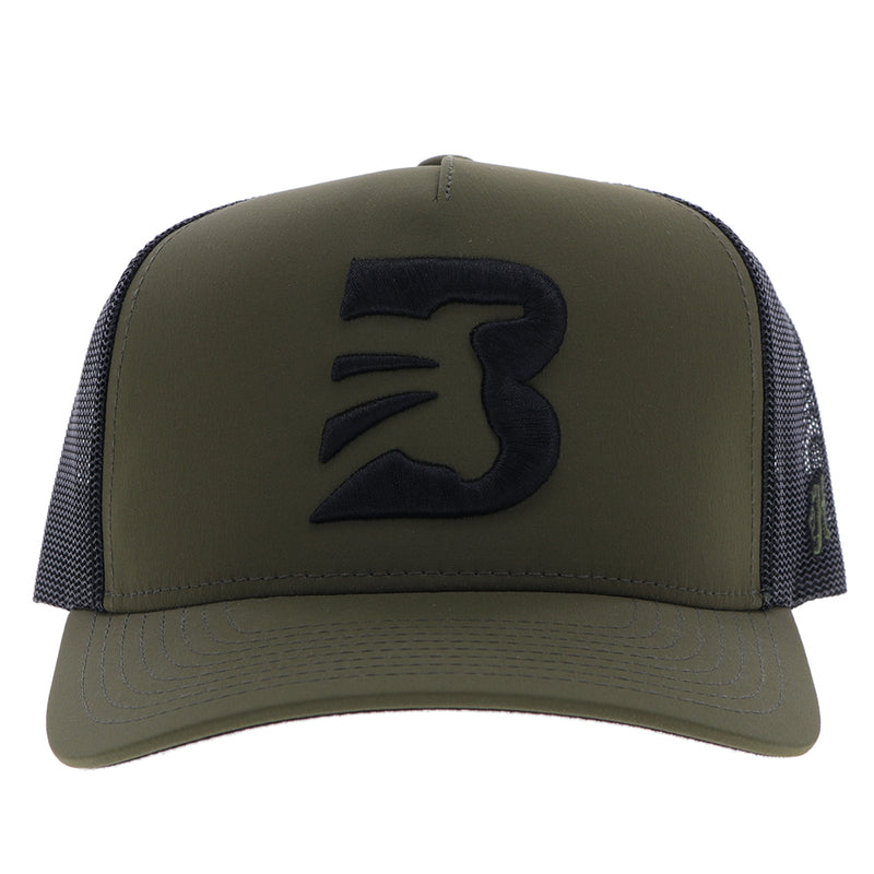 "BFO" Olive/Black Hat w/Black "B" Logo