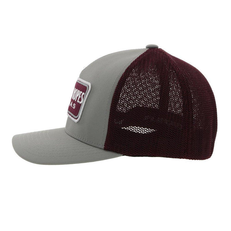 "CR084" Youth Grey/Maroon Hat