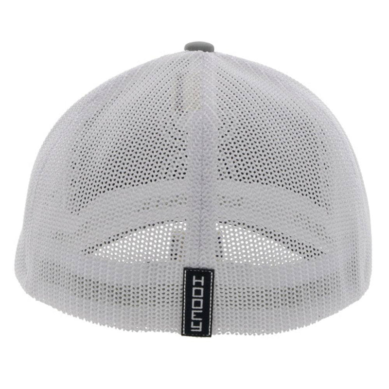 "Hooey Dallas" Flexfit Hat Grey/White w/ Blue & White Hooey Logo