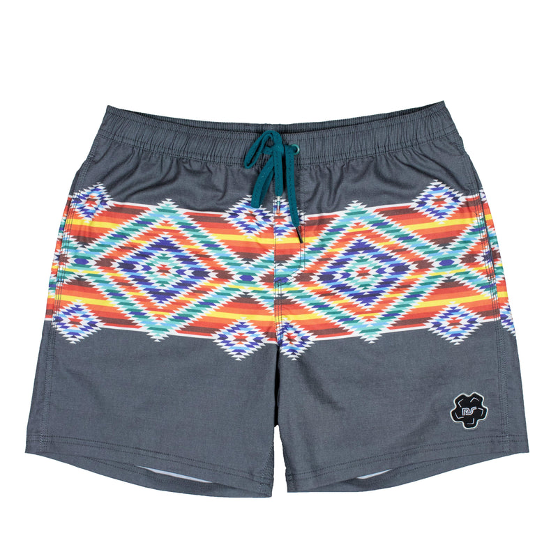 "Bigwake" Black Board Shorts (Rocker Collection)