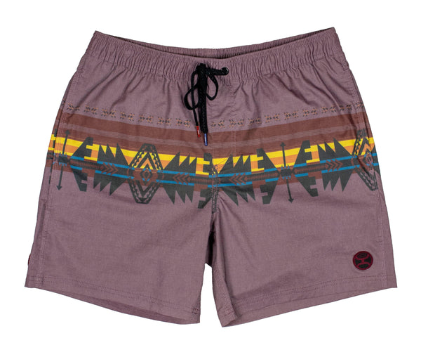 "Bigwake" Maroon Board Shorts