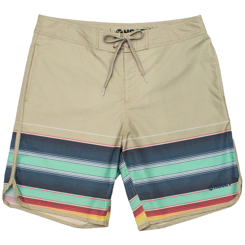 "Shaka" Cream/ Serape Board Shorts