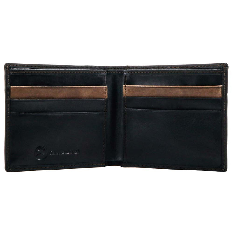 "Hooey Classic"  Smooth Black Bifold Wallet