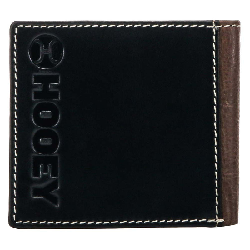 "Tonkawa" Bifold Hooey Wallet Brown/Black w/Ivory Aztec