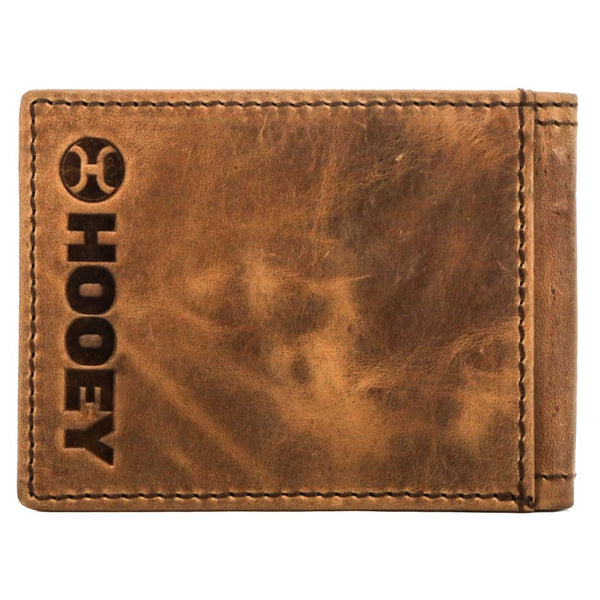 "Hooey Original" Front Pocket Bifold Wallet Tan w/ Sunset Serape Print