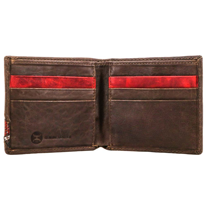 "Hooey Original" Bifold Hooey Wallet Brown w/ Nomad Print