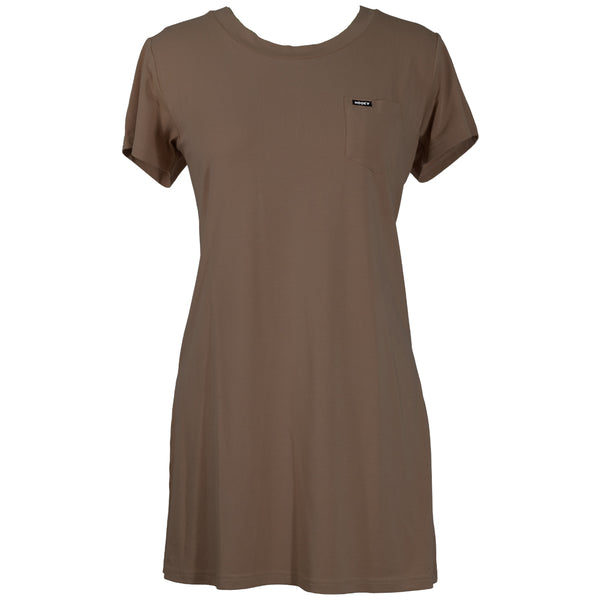 "Sayulita" T-shirt Dress - Tan