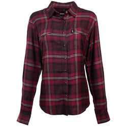 "Ladies Flannels" Maroon/Black