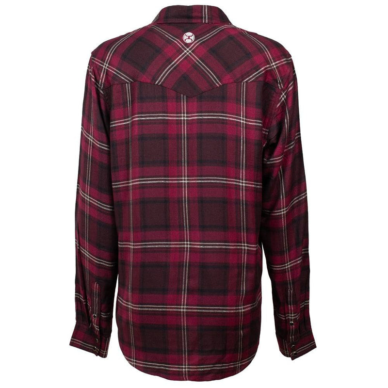 "Ladies Flannels" Maroon/Black