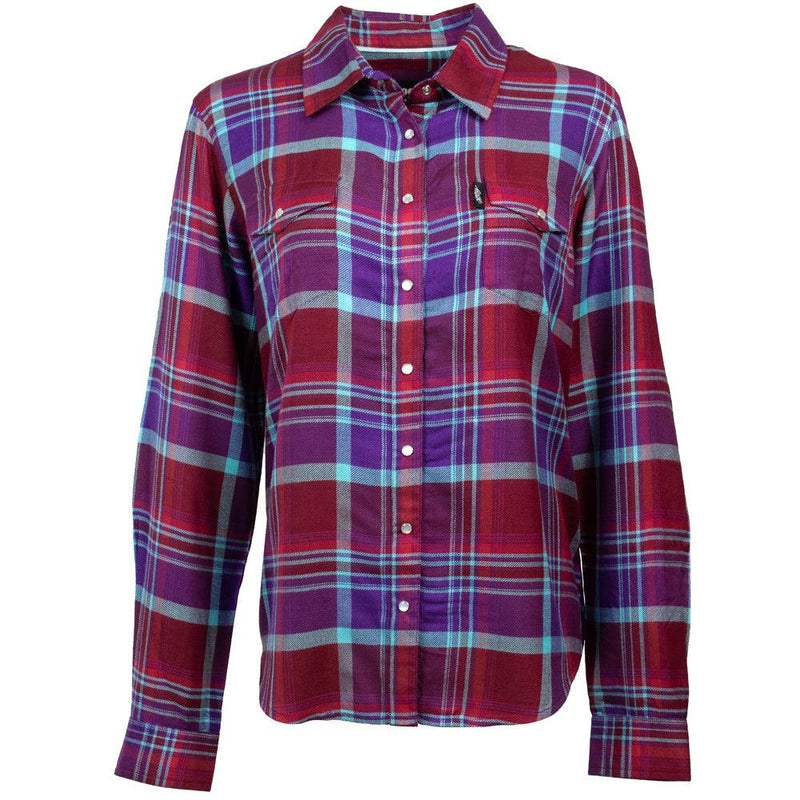 "Ladies Flannels" Purple/Red