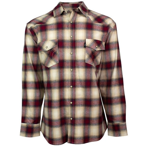 "Men's Flannels" Cream/Red