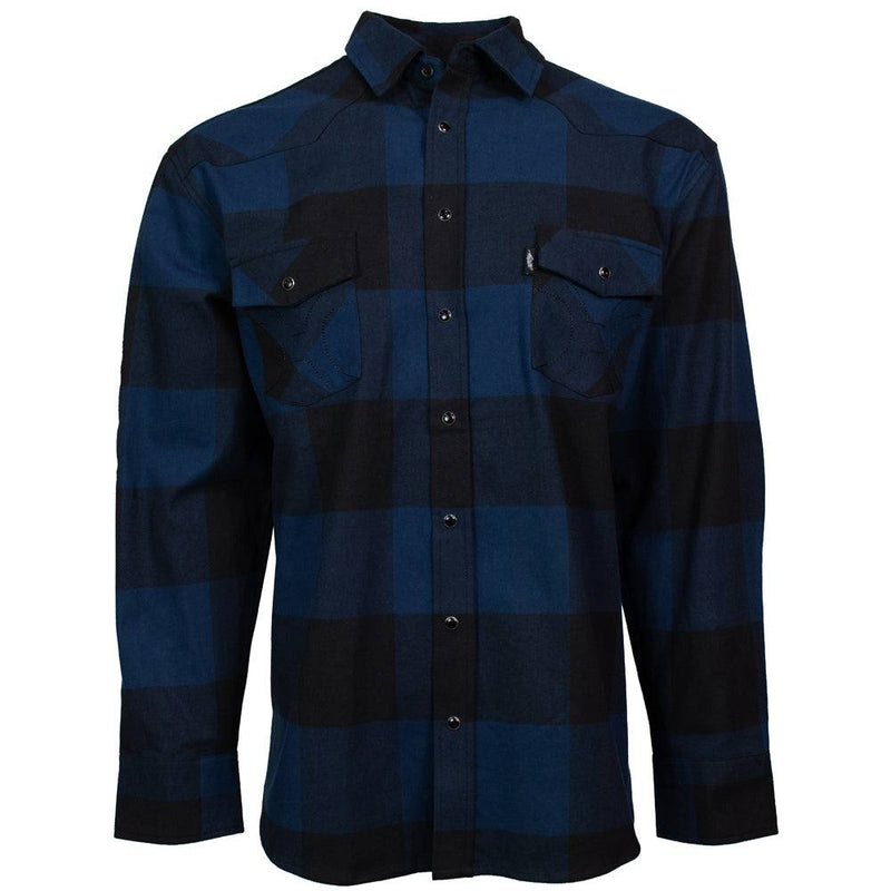 "Men's Flannels" Navy/Black