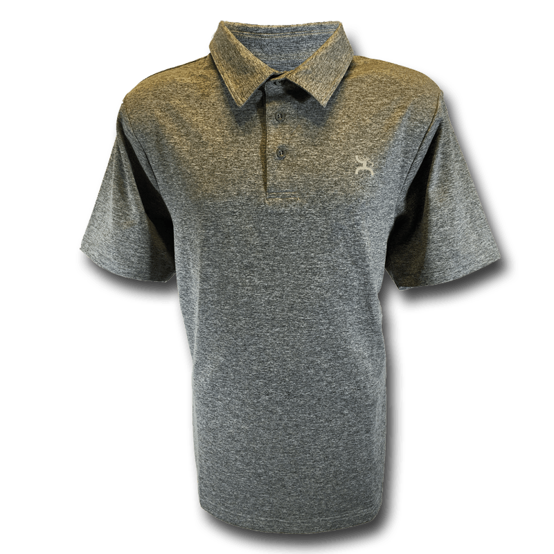 "Hooey Golf" Heather Grey Polo