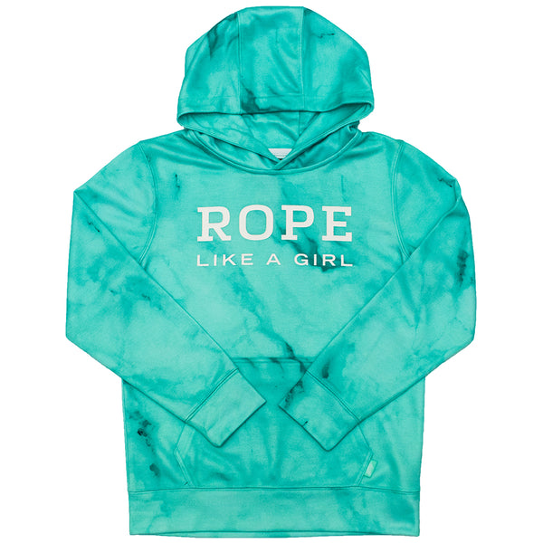 Youth "Rope Like a Girl Turquoise Hoodie"