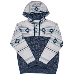 Jimmy Aztec navy hoody