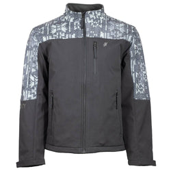 "Hooey Softshell Jacket" Charcoal w/Aztec Detailing