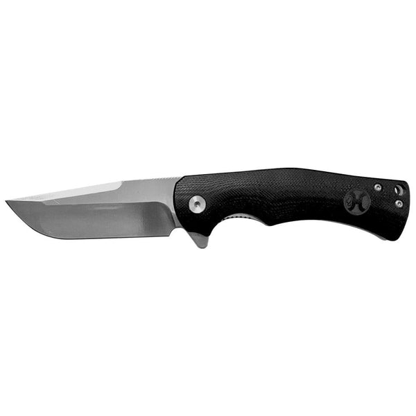 "Black Micarta Drop Point" Hooey Knife