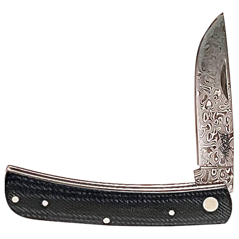 "Denim Damascus" Bronc Buster Knife