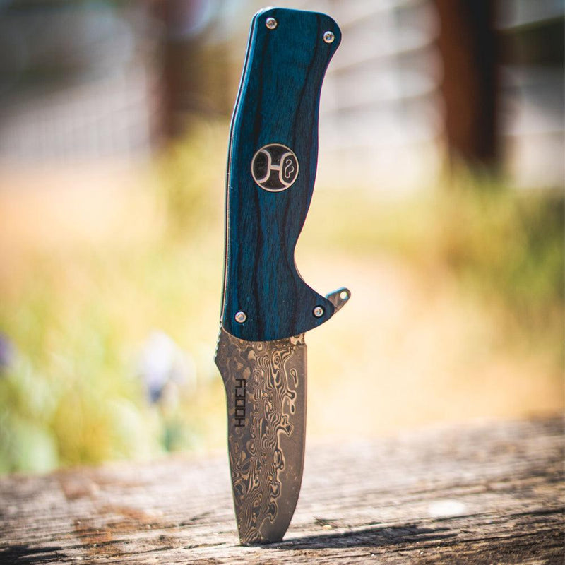 "Blue Wood Finish Flipper"