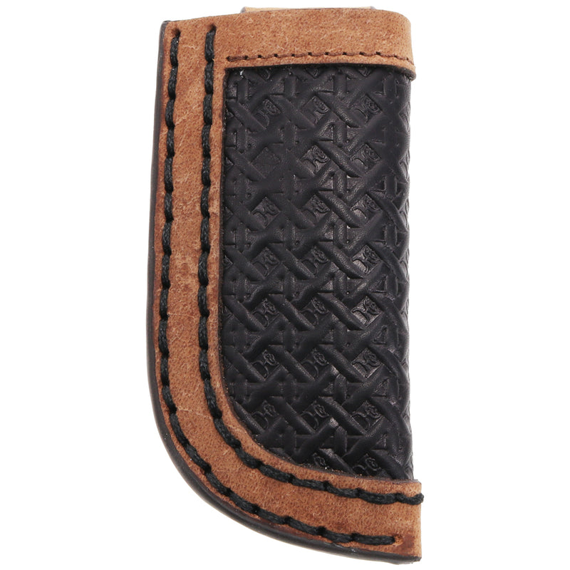 "Hands Up Basket Weave" Original Hooey Knife Sheath Black/Tan