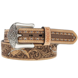 "War Paint" Hooey Belt Natural/Brown/Ivory