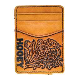 "Anhalt"  Hooey Money Clip Tan / Floral