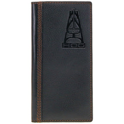 "HOG" Black Leather Rodeo Wallet