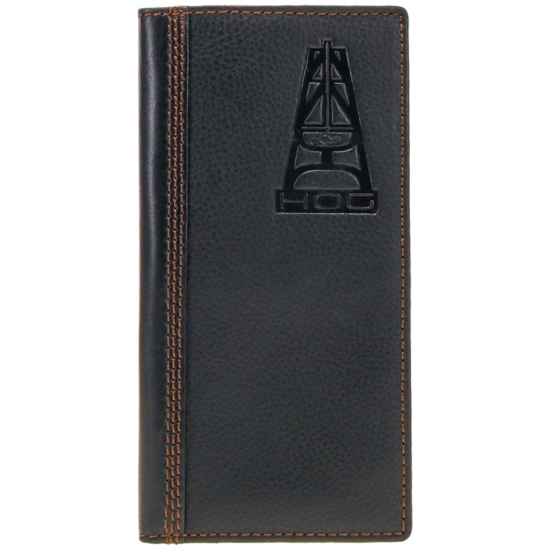 "HOG" Black Leather Rodeo Wallet