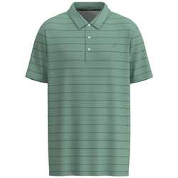 "The Weekender" Sage w/Grey Stripes Polo