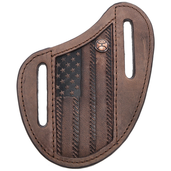 "Liberty Roper" Hooey Classic Pancake Knife Sheath Brown