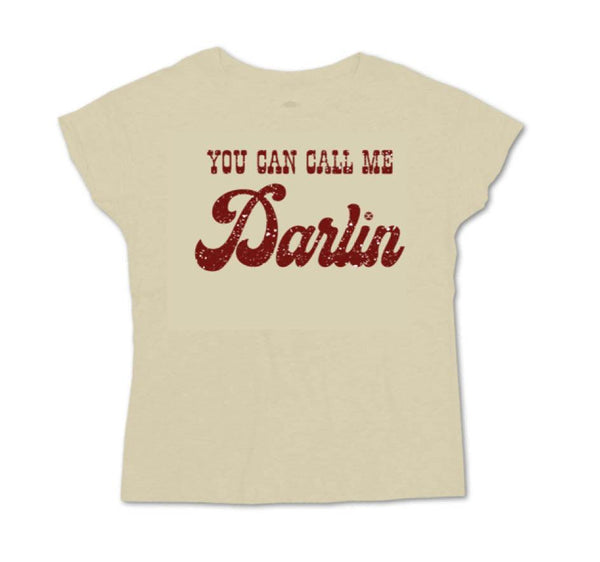 "Darlin" Cream Tee