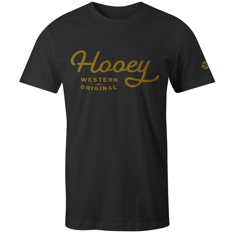 OG black tee with gold logo