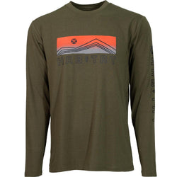 "Dusk" Olive Log Sleeve Tee