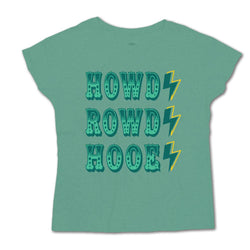 Howdy Rowdy Hooey green tee