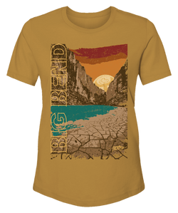 Big Bend Mustard t-shirt with scenic artwork