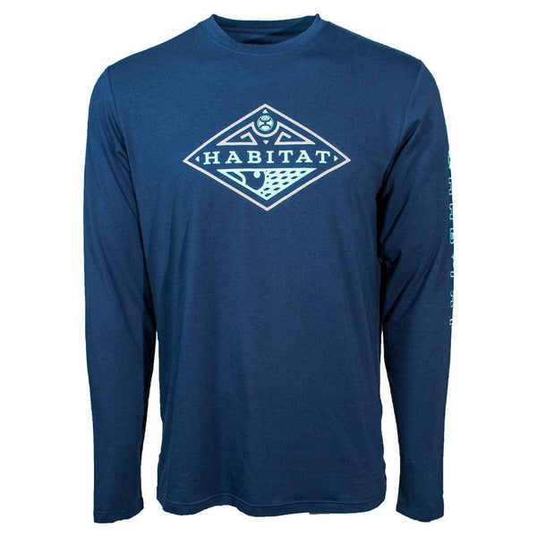 "The Captain" Navy Long Sleeve T-shirt