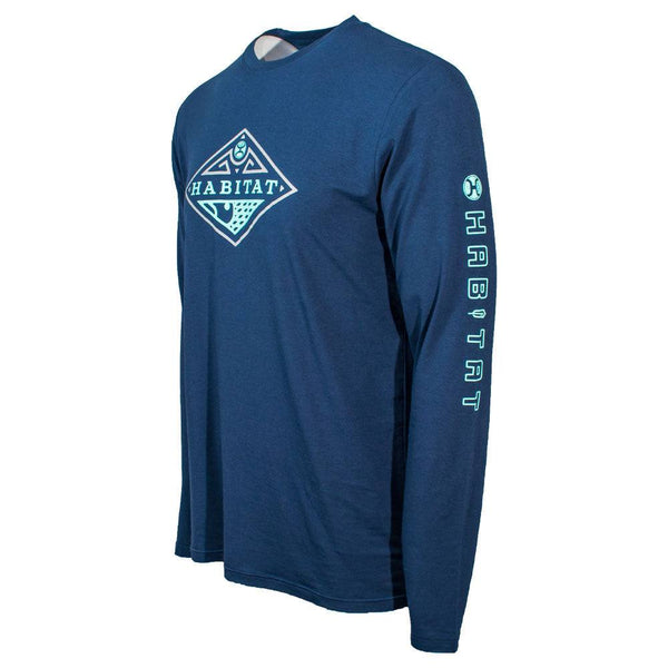 "The Captain" Navy Long Sleeve T-shirt