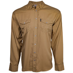 SOL tigers eye long sleeve pearl snap shirt