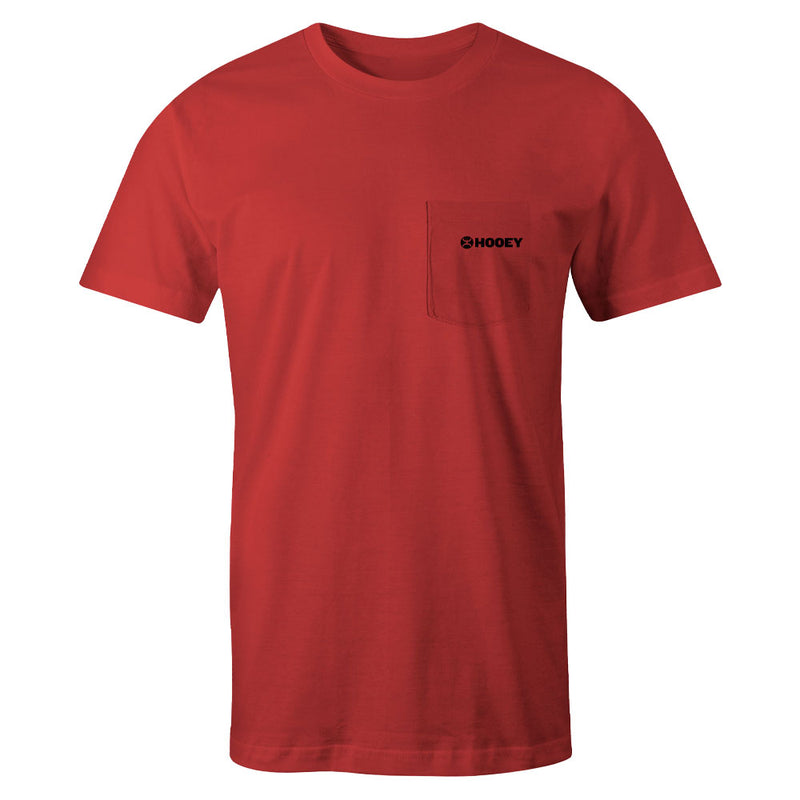 "Liberty Roper" Red w/Flag Pocket T-shirt