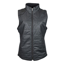 Youth Girls "Hooey Quilted Vest" Black w/Snake Pattern