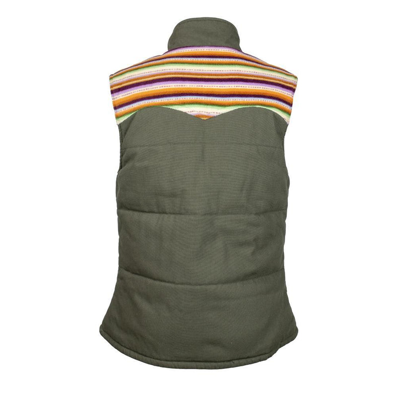 Youth Girls "Hooey Canvas Vest" Green