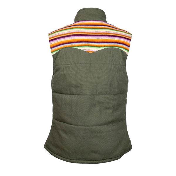 "Hooey Ladies Canvas Vest" Green