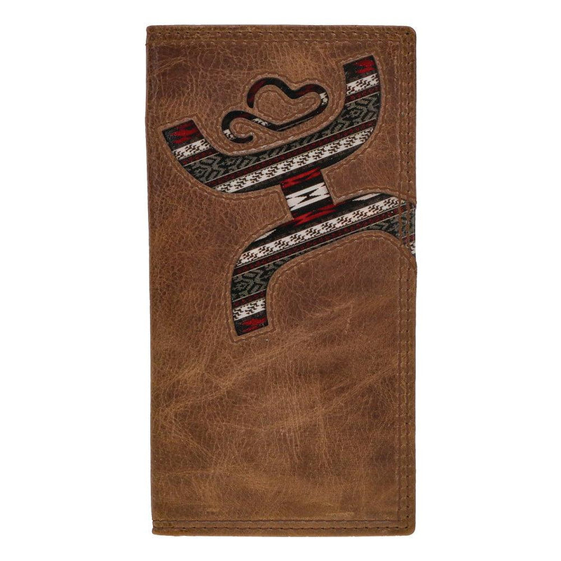 "Hooey Original" Rodeo Hooey Wallet Brown w/ Nomad Print