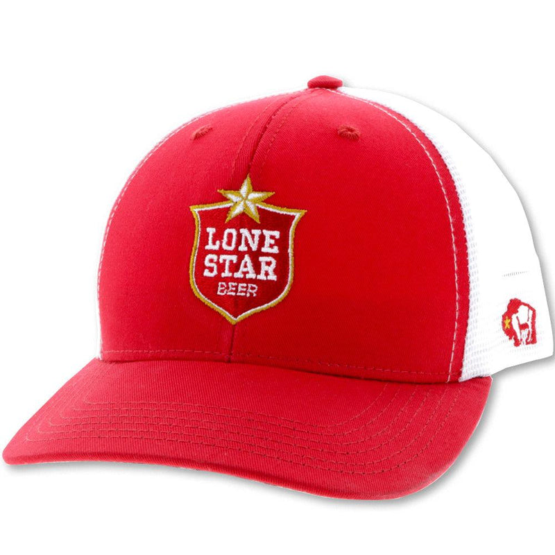 American Made "Lone Star" Red/White Trucker