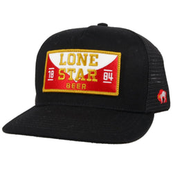 American Made "Lone Star" Black Patch Trucker Hat