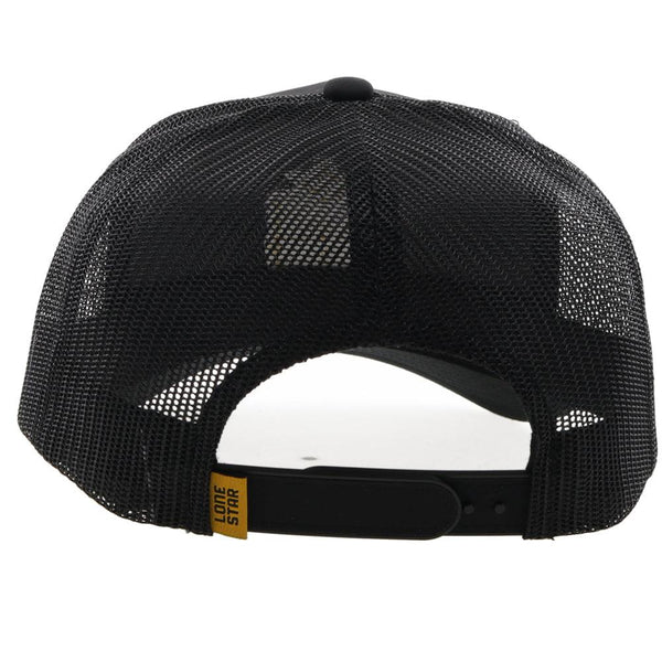 "Lone Star" Black w/Gold/Black Patch Hat