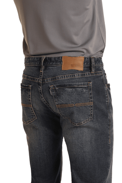 "Dark Vintage" Slim fit Straight Bootcut Jeans