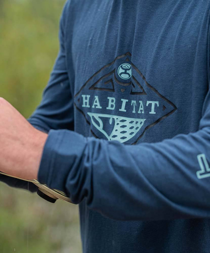 "The Captain" Navy Long Sleeve T-shirt